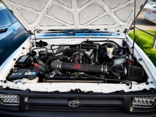 Black Coated Air intake system Kit For 1989-1994 Toyota 4Runner Pickup 2.4L picture