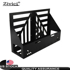 Dual 20L Jerry Tank Holder Bracket Mount Black Powder Coated Pickup Truck picture