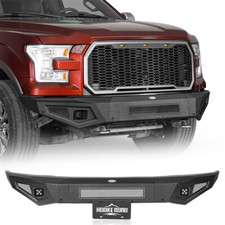 Textured Steel Front Bumper For 2015 2016 2017 Ford F150 w/2x 25W LED Spotlights picture
