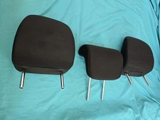 ✅️CLEAN 2012-2019 Toyota Prius C Rear Seat Black Cloth COMPLETE Headrest Set - 3 picture