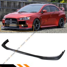 FOR 2008-2015 MITSUBISHI EVO X 10 MR RAL STYLE FRONT BUMPER LIP SPOILER SPLITTER picture