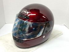 CKX Full Face Motorcycle Helmet Wine Red Size M NOS 1996 Vintage VG-100 w/ defec picture