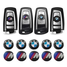5Pcs x 11 MM Sticker Emblem Replacement Fit for BMW Key Fob Remote Badge picture