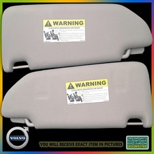 2007 - 2014 Volvo XC90 GRAY Sun Visor Pair Set Driver Passenger Left Right OEM picture