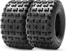 Set 2 20x10-9 Sport ATV Tires Tubeless 4PR Bias 20x10x9 20 10 9 All Terrain Race picture