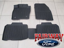 16 thru 24 Edge OEM Genuine Ford Tray Style Molded Black Floor Mat Set 4-pc NEW picture