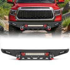 For 2014-2021 Toyota Tundra Front Bumper With Lights D-ring Sensor Hole Offroad picture