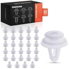 A-Premium 30PCS Trim Panel Retainer Set of 30(Pcs) Fastener Clips, White picture
