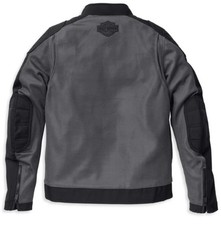 Harley Davidson Women's PLUS Size 1W Zephyr Mesh Riding Moto Jacket Granite Grey picture