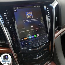 64G Android15 Tesla Screen GPS Radio For Cadillac ATS CTS SRX Escalade 2013-2018 picture