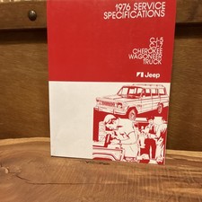 ‘76 Jeep Service Specifications Manual CJ-5 CJ-7 Cherokee Wagoneer Truck Vintage picture