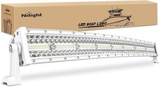 Nilight Marine LED Light Bar Navigation 52Inch Curved Lights - White Shell picture