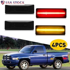 4PCS For 94-02 Dodge Ram 1500 2500 3500 LED Front Rear Fender Side Marker Lights picture