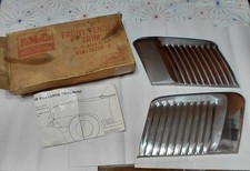 1955 1956 FORD FRONT FENDER TRIM, NOS PAIR, ACCESSORY, ORIG BOX AND INSTRUCTIONS picture