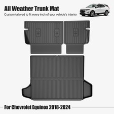 Car All Weather For 2018-2024 Chevrolet Equinox Rubber Cargo Mat Backrest Mat picture