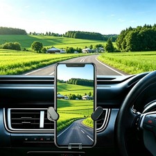 Reusable Air Outlet Phone Holder Car Mount 360 Degree Rotation Black picture