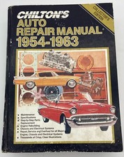 Vtg Chilton's Collectors Edition Auto Repair Manual #5652 1954-63 Hardcover picture