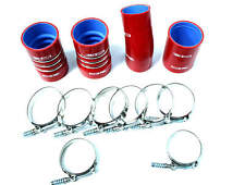 RED Intercooler Boot Kit Silicone Hose T-Clamp Fits For 2003-2007 Dodge Cummins picture