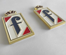 Pininfarina Style F Metal Emblem Badge 2pcs Italian Logo Car Accessory Express picture