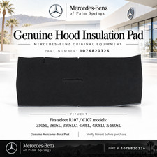 Genuine Mercedes-Benz Hood Insulation Pad 1076820326 350SL 380SL 450SL 560SL picture