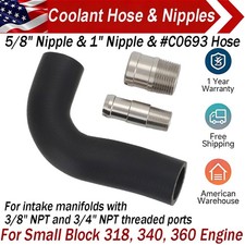 Stainless Intake Manifold Heater Hose Nipple Kit 5/8