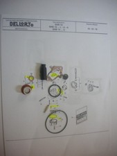 Del Lorto SHB Carburetor KIt for Small Frame Vespa Scooter-NEW picture