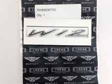 ✰✰Bentley Continental GT GTC Flying Spur W12 Fender Speed Badge OE 3W8853675D picture