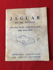 JAGUAR XK140 Operation, Maintenance and Service Handbook picture