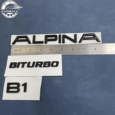 For Alpina B1 Biturbo Car Trunk Emblem Badge Sticker Nameplate Matte Black New picture