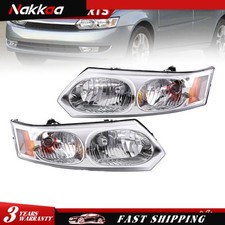 Halogen Headlight Set For 2003-2007 Saturn Ion Sedan Driver and Passenger Side picture