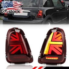 Red Union Jack LED Tail Lights For 2007-2013 BMW Mini Cooper R56 R57 R58 R59 picture