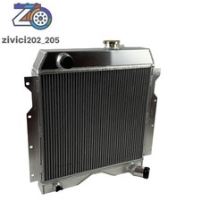 Fit 54-64 Jeep Willys 6-226 Truck Utility Wagon L6 3.7L 3 Row Aluminum Radiator picture