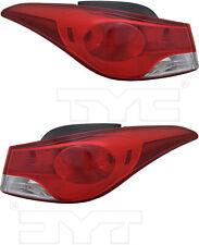 For 2011-2013 Hyundai Elantra Tail Light Outer Set Pair Halogen USA picture