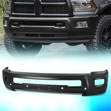 For 2010-2018 Dodge Ram 2500 3500 Front Bumper Face Bar w/ Fog Lamp Holes Black picture