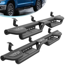 For 07-2021 Toyota Tundra Double/Extended Cab Side Running Boards 3-Raised Steps picture