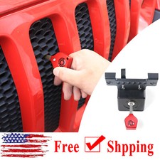 1PCS Aluminum Alloy Hood Lock Automatic Rebound For Jeep Wrangler JL 2018+ 2/4Dr picture