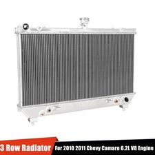 3 Row Aluminum Radiator For 2010 2011 Chevy Camaro SS Coupe Convertible 6.2L V8 picture