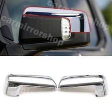 For 19-26 Chevy Silverado GMC Sierra 1500 Chrome Top Half Mirror Covers Cap Trim picture