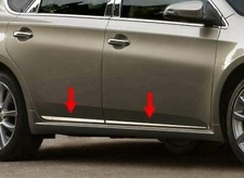 fit:2013-2018 Toyota Avalon Flat Lower Body Side Molding Trim Insert 4Pc 1