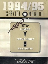 1994/95 OLDS SILHOUETTE-PONTIAC TRANS SPORT-CHEVY LUMINA-SHOP MANAUL SUPPLEMENT picture