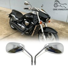 M10 Chrome Motorcycle Side Mirrors For Suzuki Boulevard C50 C90 M50 M90 M109R picture