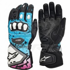 Alpinestars Motorbike Racing Gloves Leather Full Gauntlet Protection picture