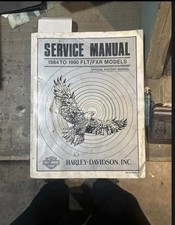 Harley Davidson 1984 to 1990 FLT, FXR Models Service Manual 99483-90 Used picture