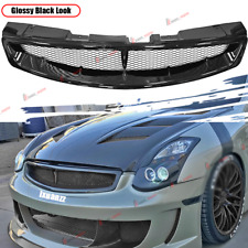 For Infiniti G35 2DR Coupe 03-2007 Glossy Black JDM Style Front Hood Mesh Grille picture