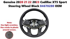Genuine 2020 21 22 2023 Cadillac XT5 Sport Steering Wheel Black 84678280 picture