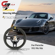 360mm Alcantara Steering Wheel For Porsche Carrera Turbo S GT2 GT3 RS 1994-2005 picture