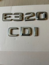 OEM Mercedes-Benz E320 CDI Rear Trunk Lid Emblem Letter Set Badge Chrome OEM picture