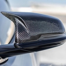 M STYLE 100% CARBON FIBER MIRROR COVER CAP Clip-on FOR 2020-24 TOYOTA SUPRA A90 picture