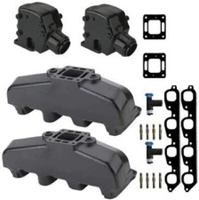Mercruiser 7.4l 8.2l 454 502 Exhaust Manifold package set with 3