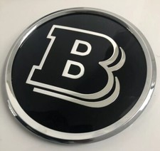  Black Brabus B 18.5CM Grille Badg  Emblm for Mercedes Benz A B C E S Class picture